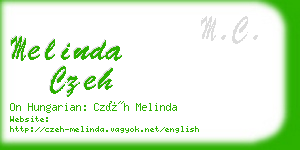 melinda czeh business card